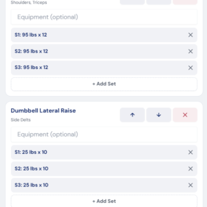 LiftPress Active Workout Mode Add-On
